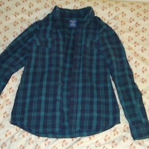 Green/black flannel